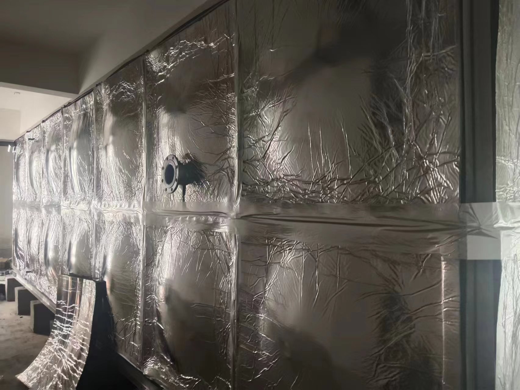 濰坊56立方裝配式不銹鋼保溫水箱